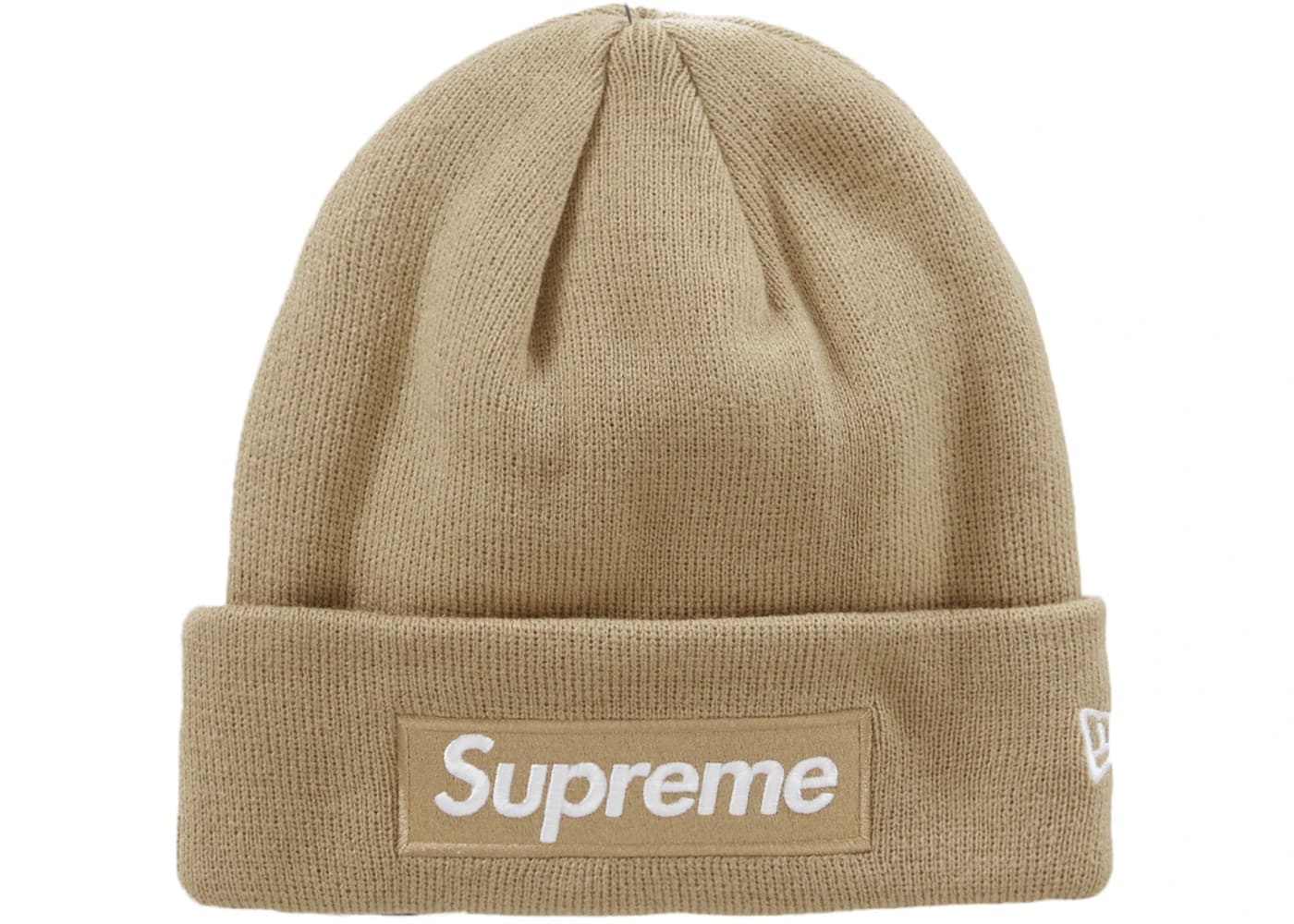 Supreme New Era Box Logo Beanie (FW23) Dark Sand - Joey Sneakers