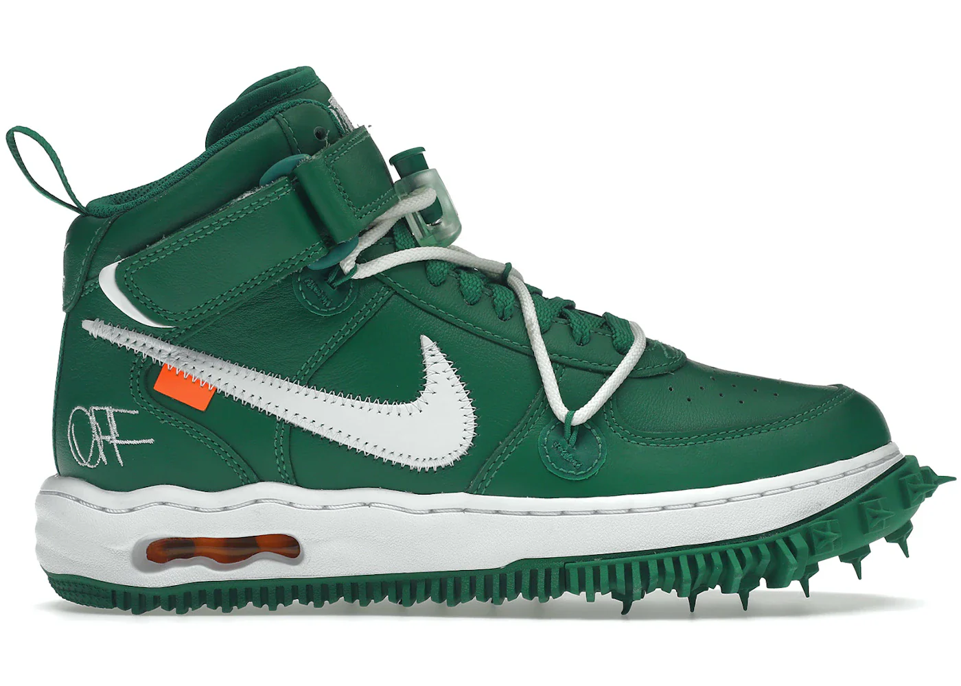 Nike Air Force 1 Mid Off-White Pine Green - Joey Sneakers