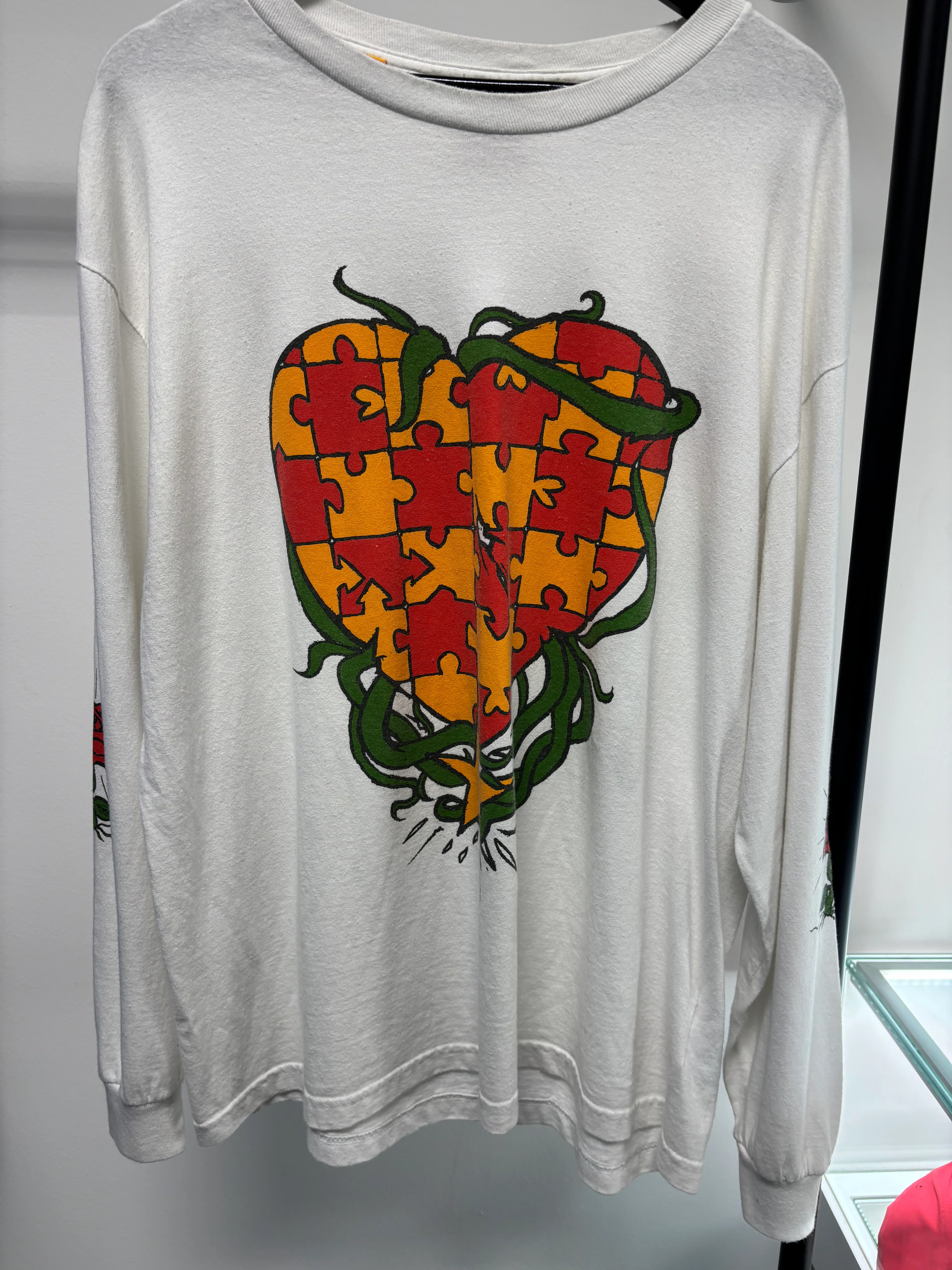 Gallery Dept. Puzzle Heart L/S Tee White - Joey Sneakers