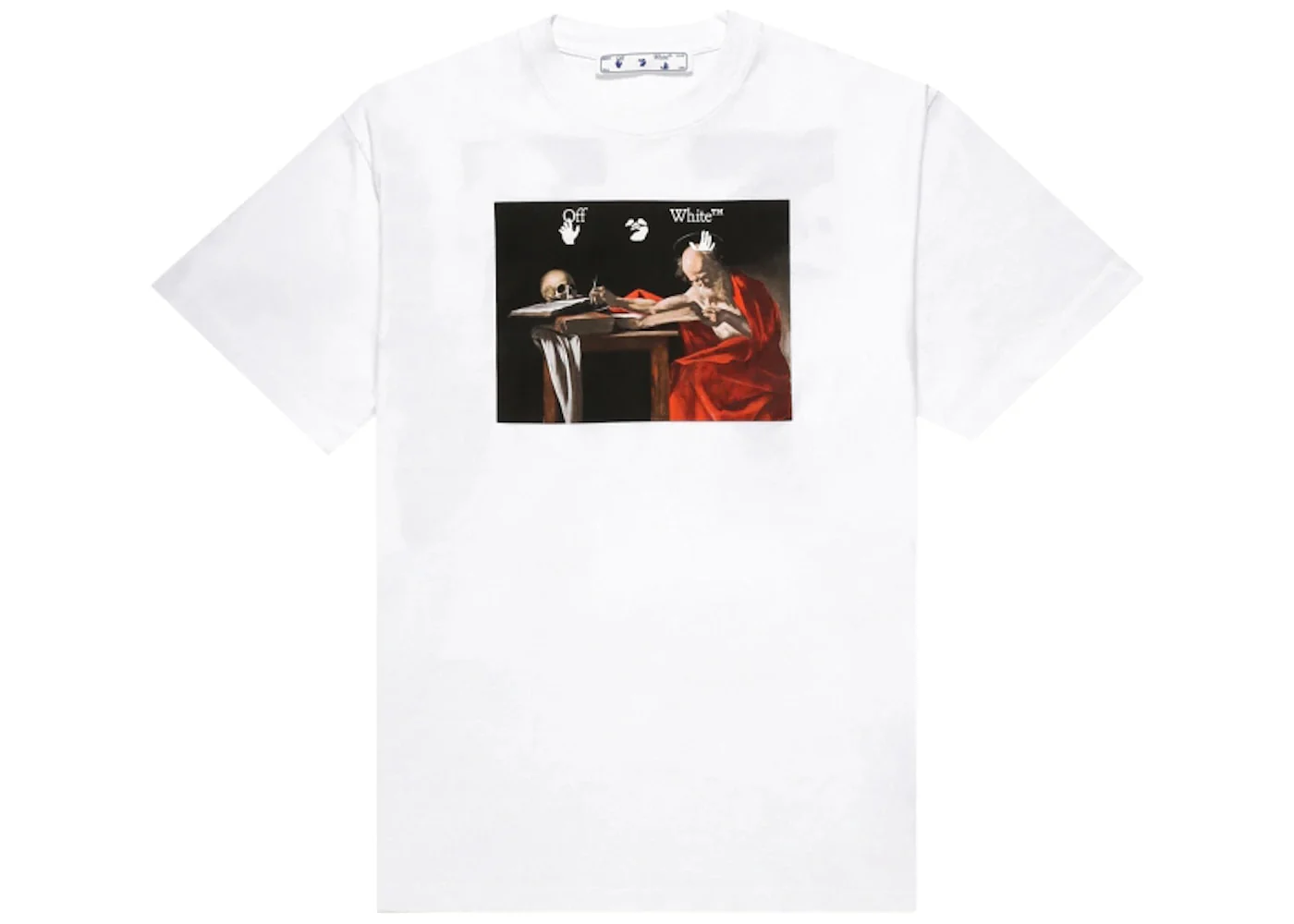 OFF-WHITE Caravaggio S/S Over Tee White/Red - Joey Sneakers