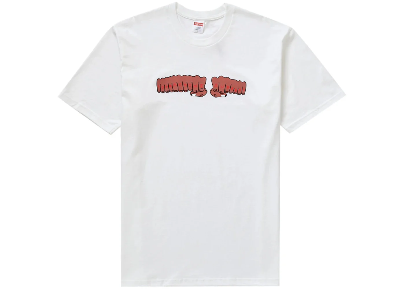 Supreme Toy Machine Fist Tee White - Joey Sneakers