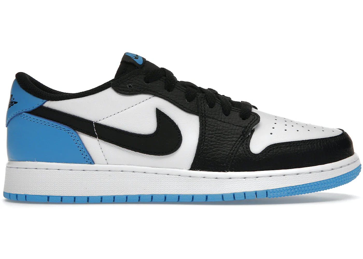 Jordan 1 Retro Low OG Black Dark Powder Blue (GS) - Joey Sneakers