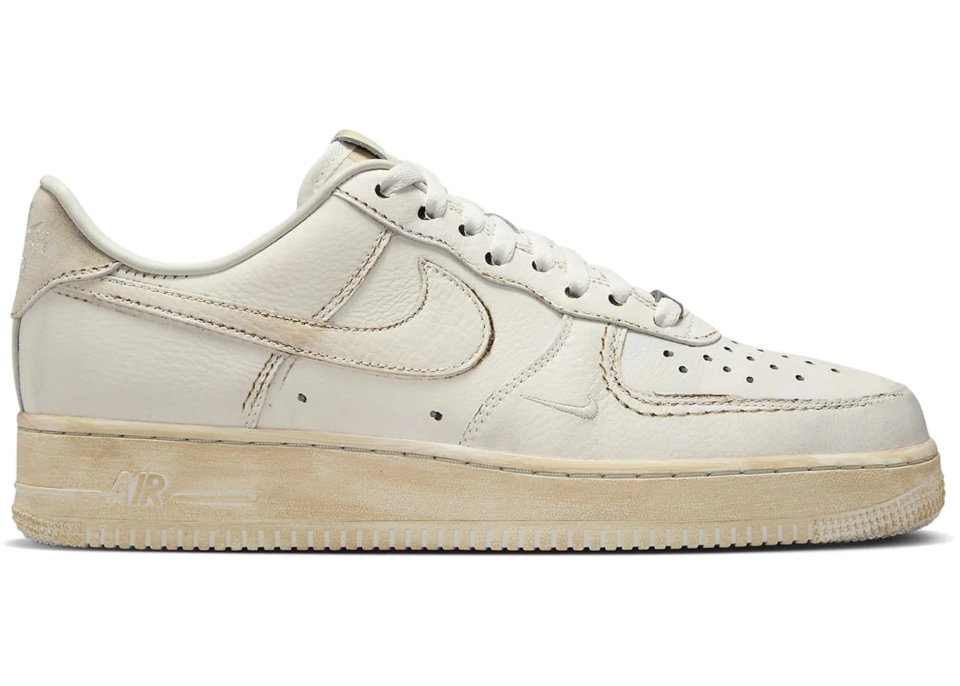 Nike Air Force 1 Low .SWOOSH Dirty Triple White - Joey Sneakers