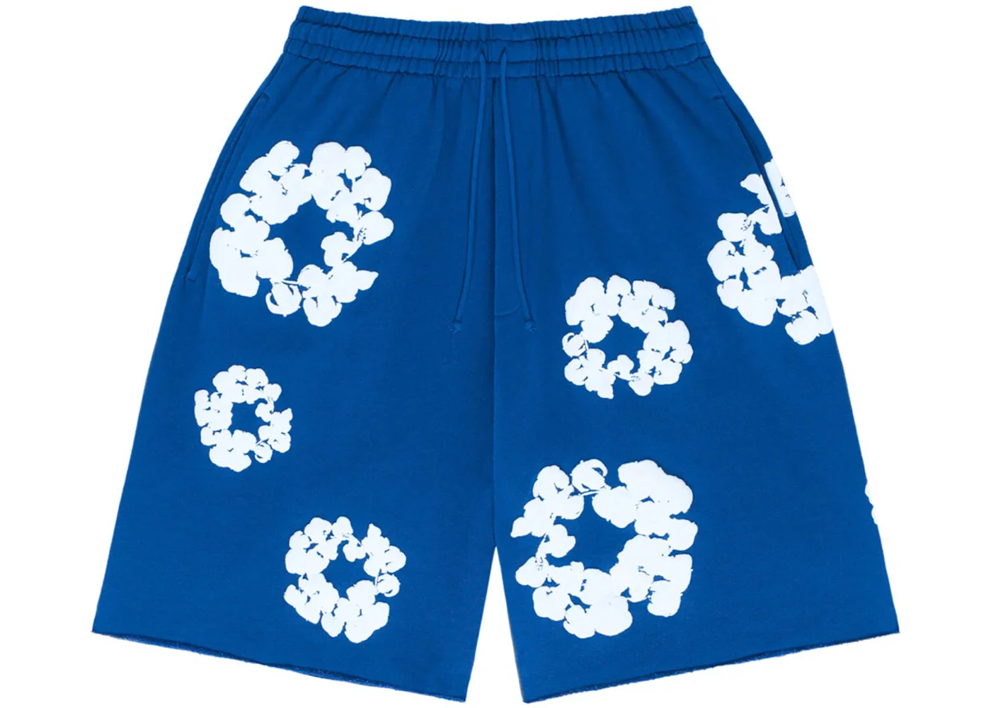 Denim Tears The Cotton Wreath Shorts Royal Blue - Joey Sneakers