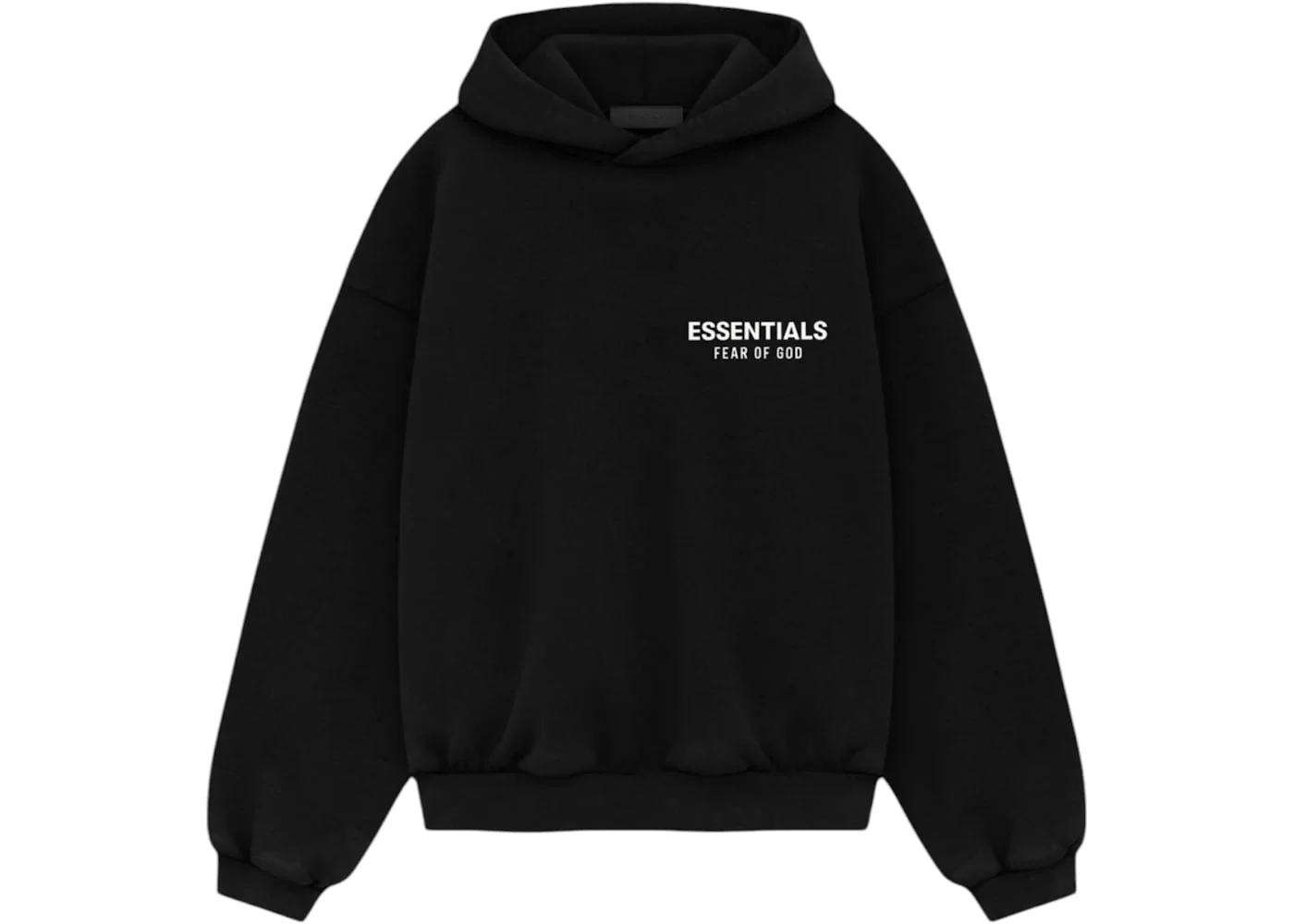 Fear of God Essentials Kids Fleece Hoodie (FW24) Black - Joey Sneakers