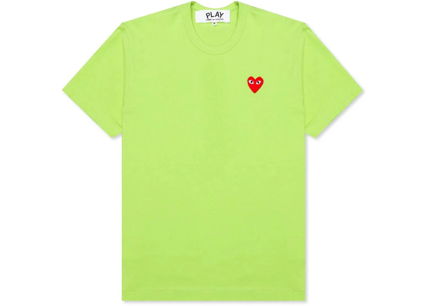 Comme des Garcons PLAY Play Pastelle Red Emblem T-shirt Green - Joey Sneakers