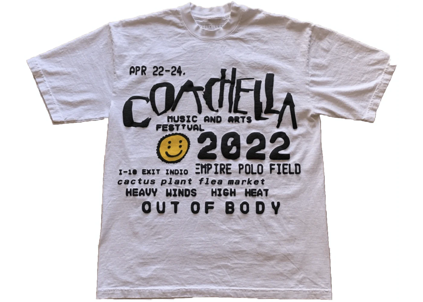 Cactus Plant Flea Market Coachella Weekend 2 T-shirt White - Joey Sneakers