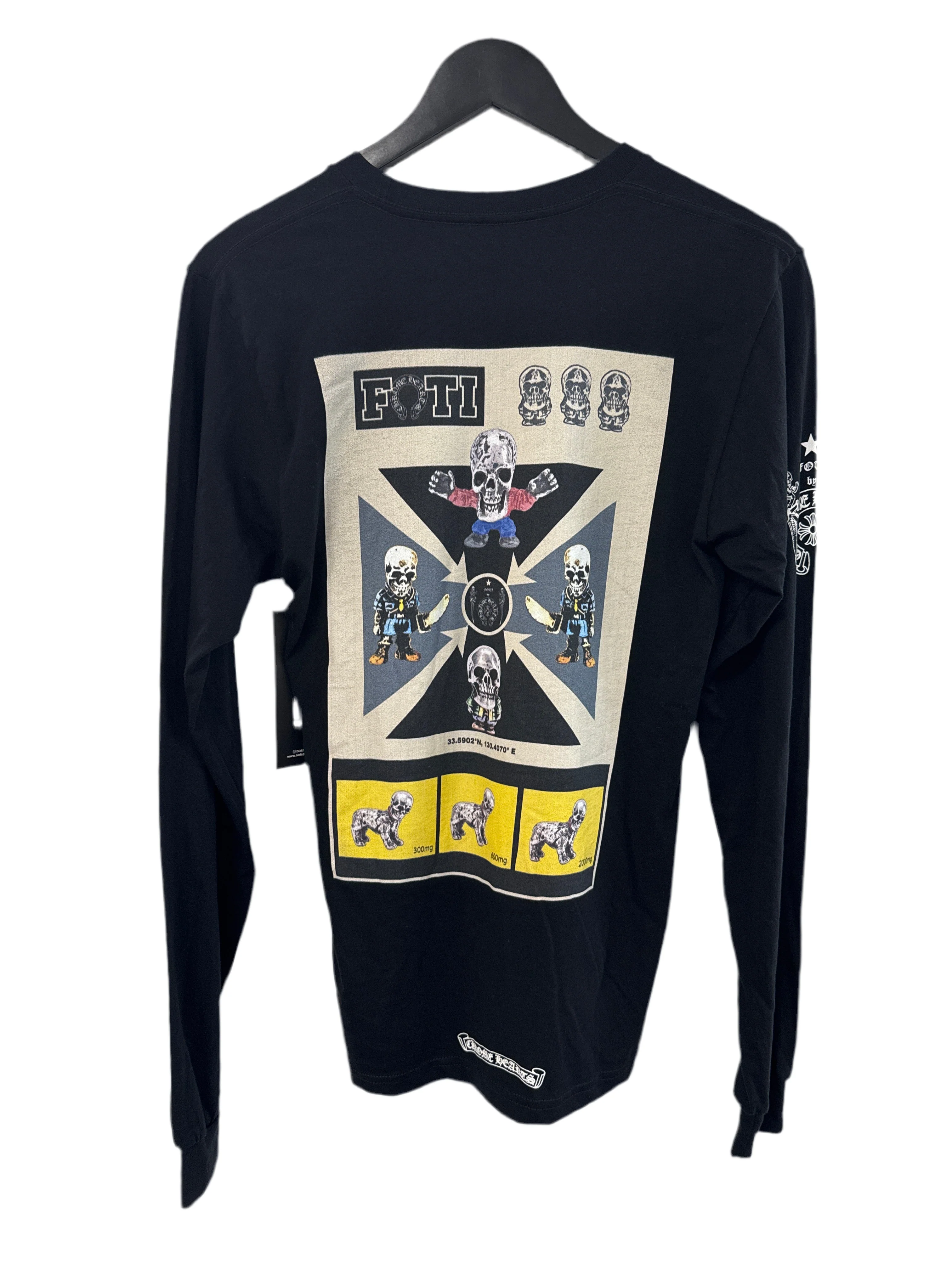 Chrome Hearts FOTI Long Sleeve Tee Black - Joey Sneakers