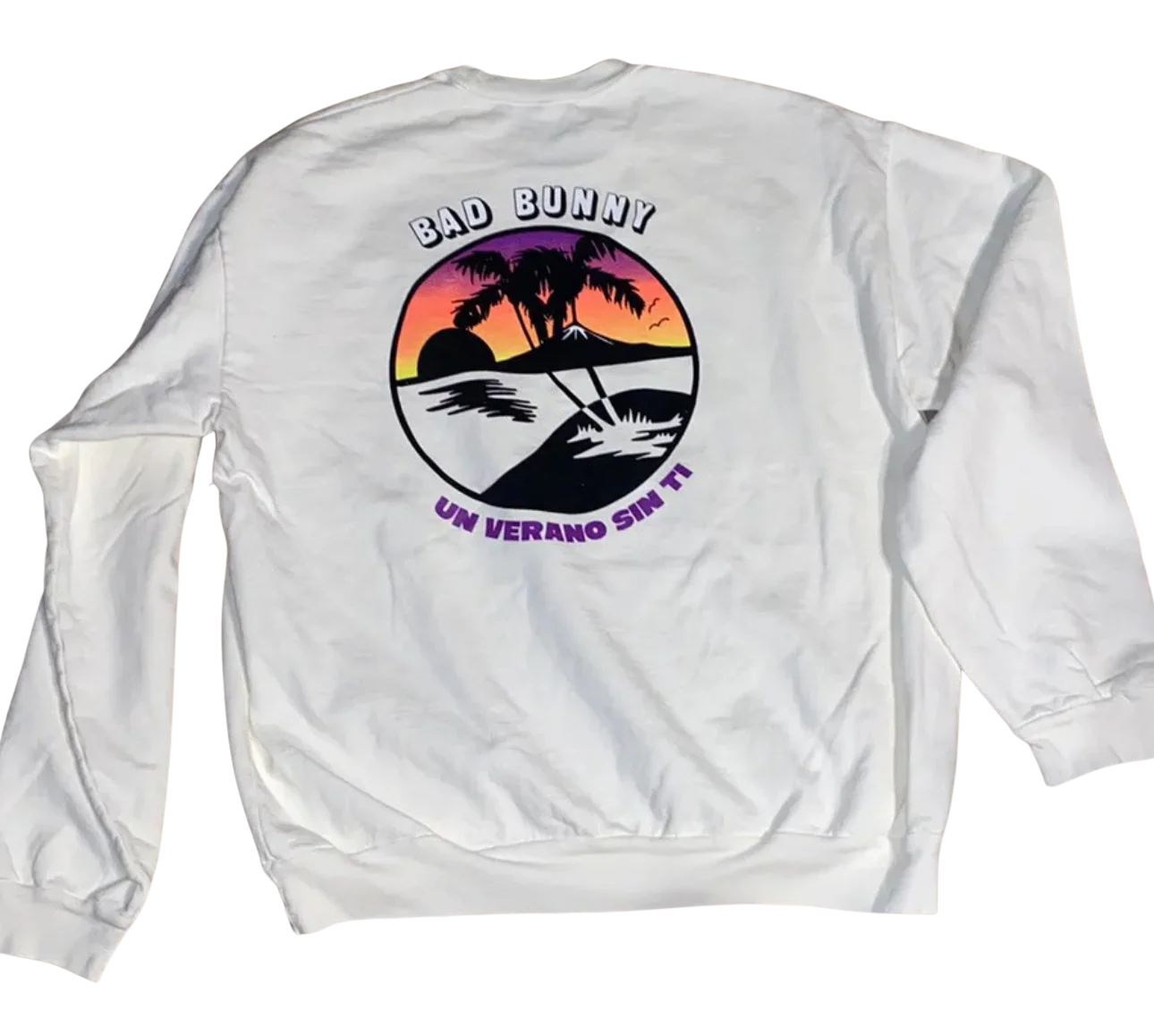 Bad Bunny Un Verano Sin Ti Palm Tree Crewneck Cream - Joey Sneakers