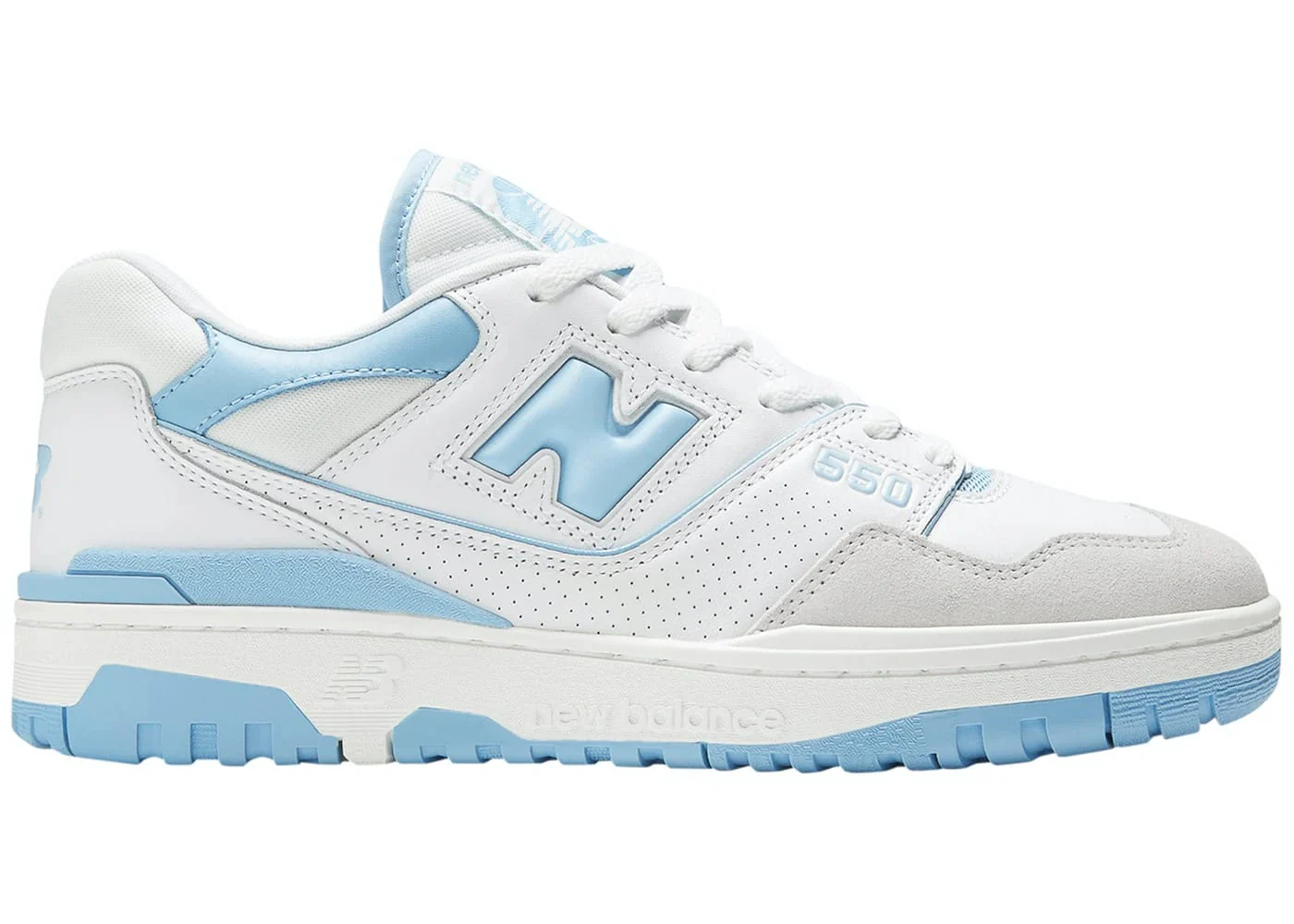 New Balance 550 White University Blue Grey Toe - Joey Sneakers