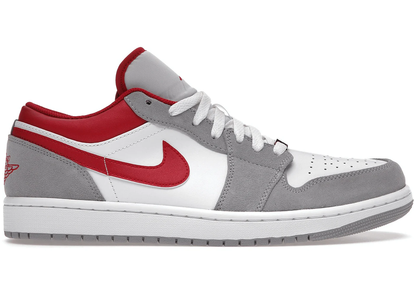 Jordan 1 Low SE Light Smoke Grey Gym Red - Joey Sneakers