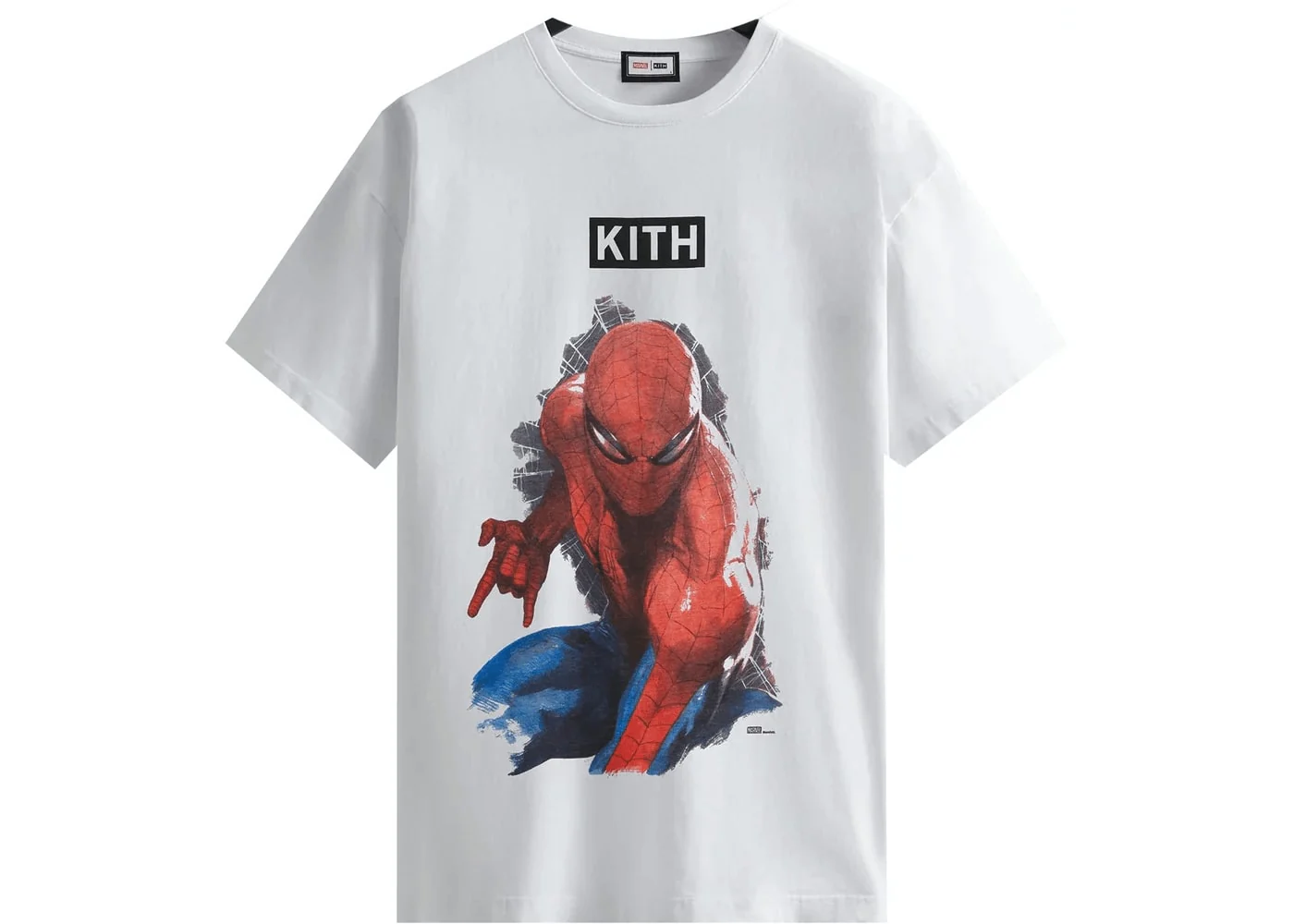 Kith Marvel Spider-Man Action Vintage Tee White - Joey Sneakers