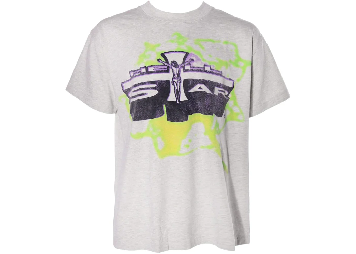 Hellstar Jesus T-Shirt Grey - Joey Sneakers
