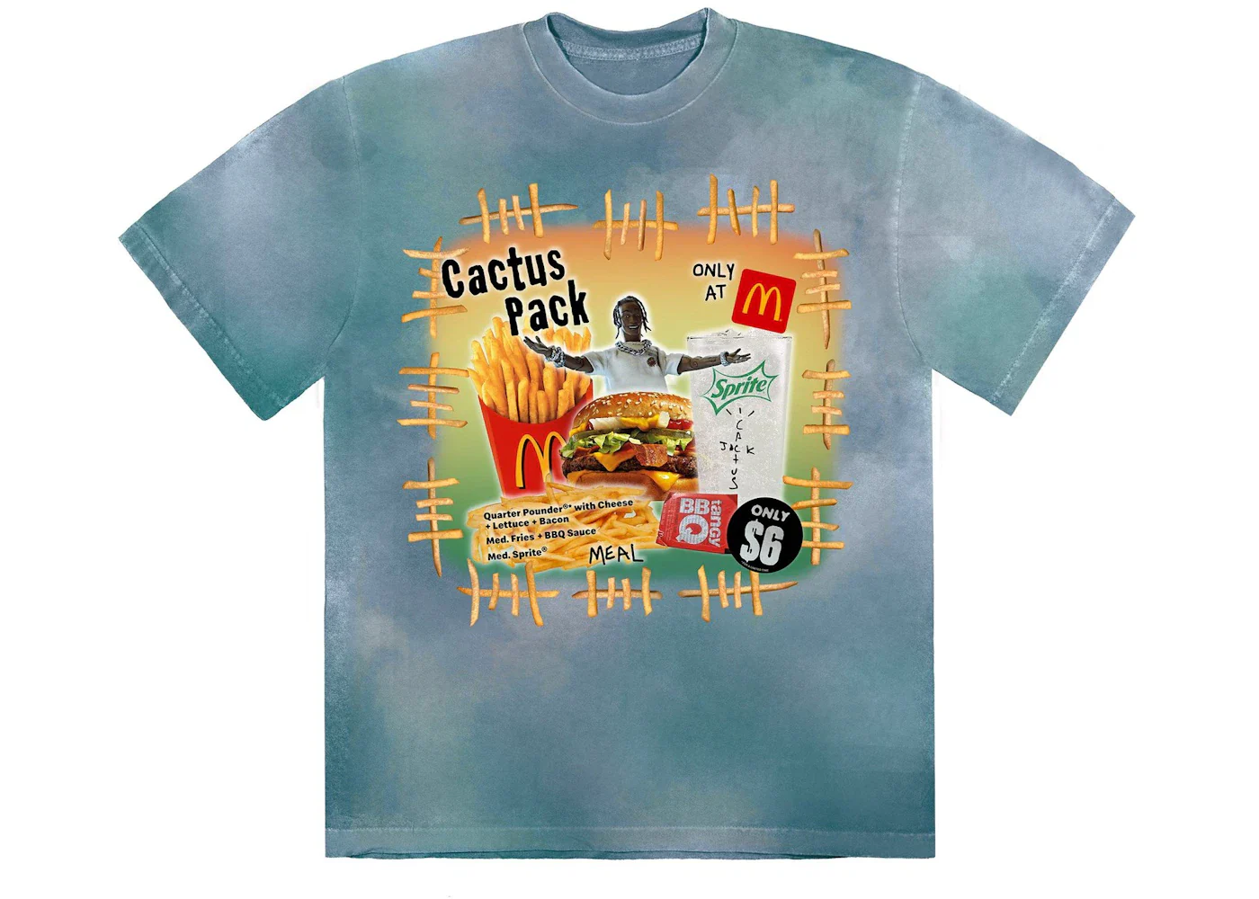 Travis Scott x McDonald's Cactus Pack Vintage Bootleg T-shirt Multi - Joey Sneakers