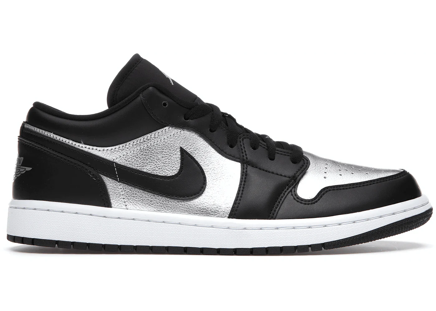 Jordan 1 Low SE Black Metallic Silver (W) - Joey Sneakers