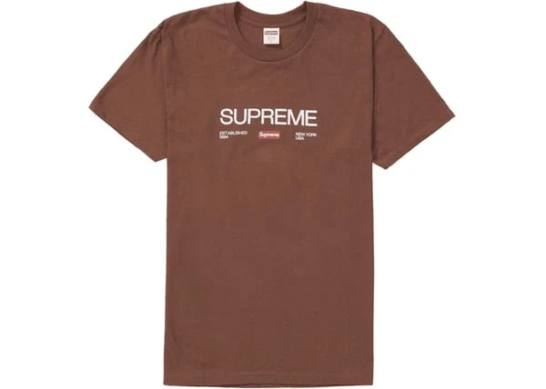 Supreme Est. 1994 Tee Brown - Joey Sneakers