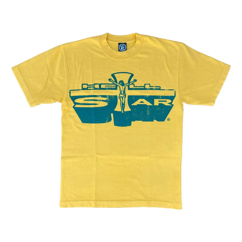 Hellstar Jesus Emblem Tee Yellow - Joey Sneakers