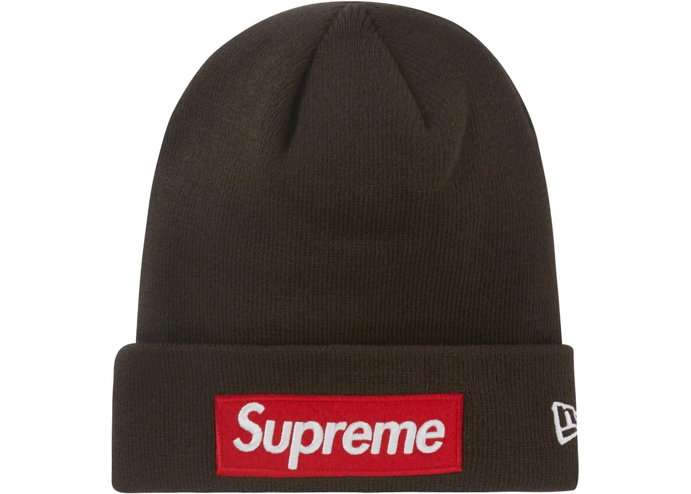 Supreme New Era Box Logo Beanie (FW22) Brown - Joey Sneakers