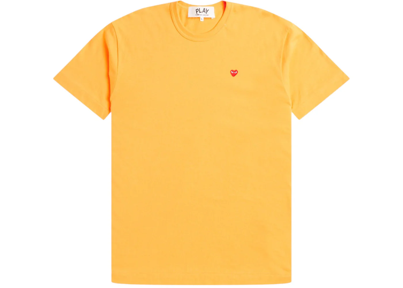 Comme des Garcons PLAY Heart Logo Tee Yellow - Joey Sneakers