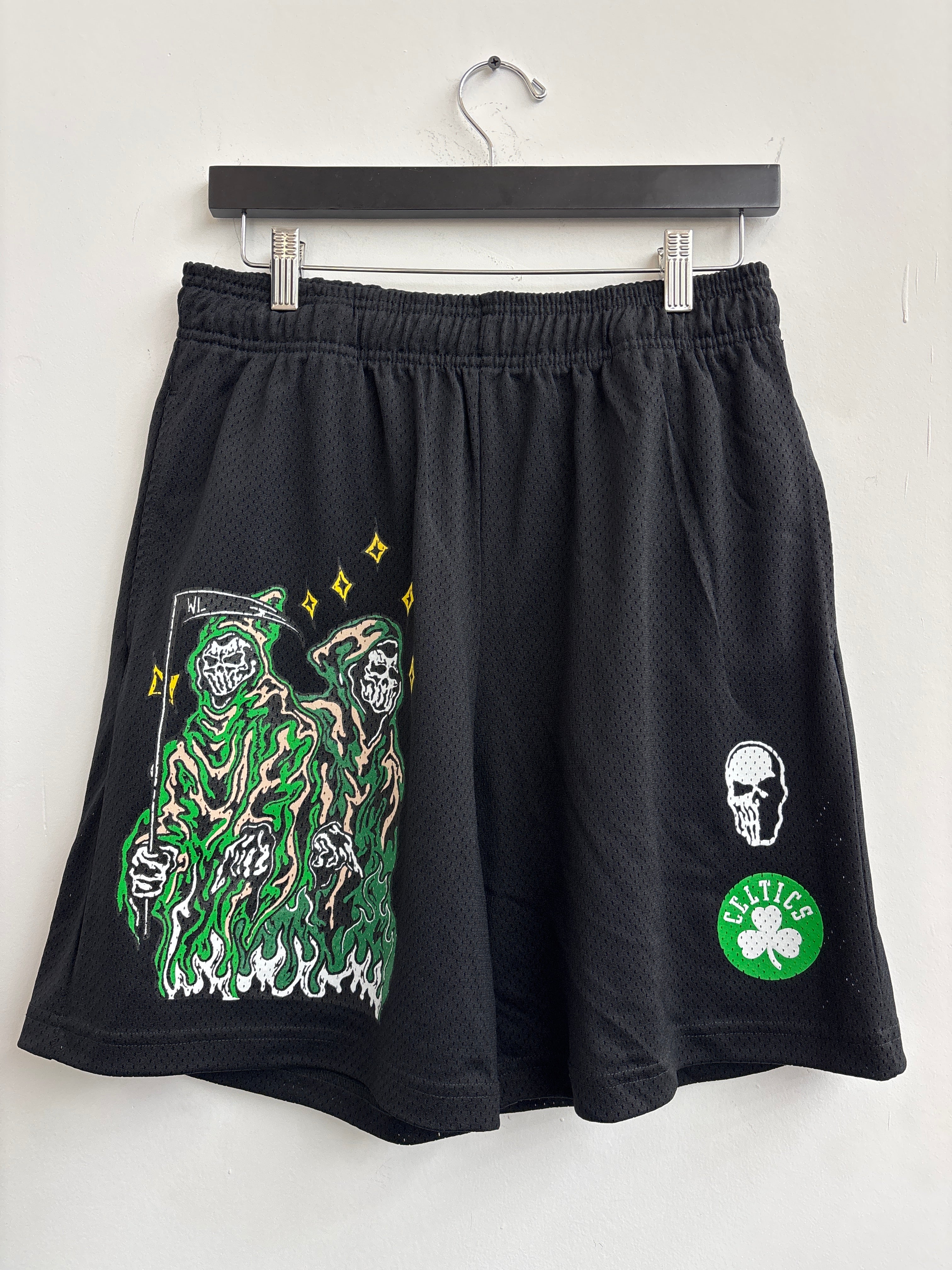 Warren Lotas x NBA Boston Celtics Shorts Black - Joey Sneakers