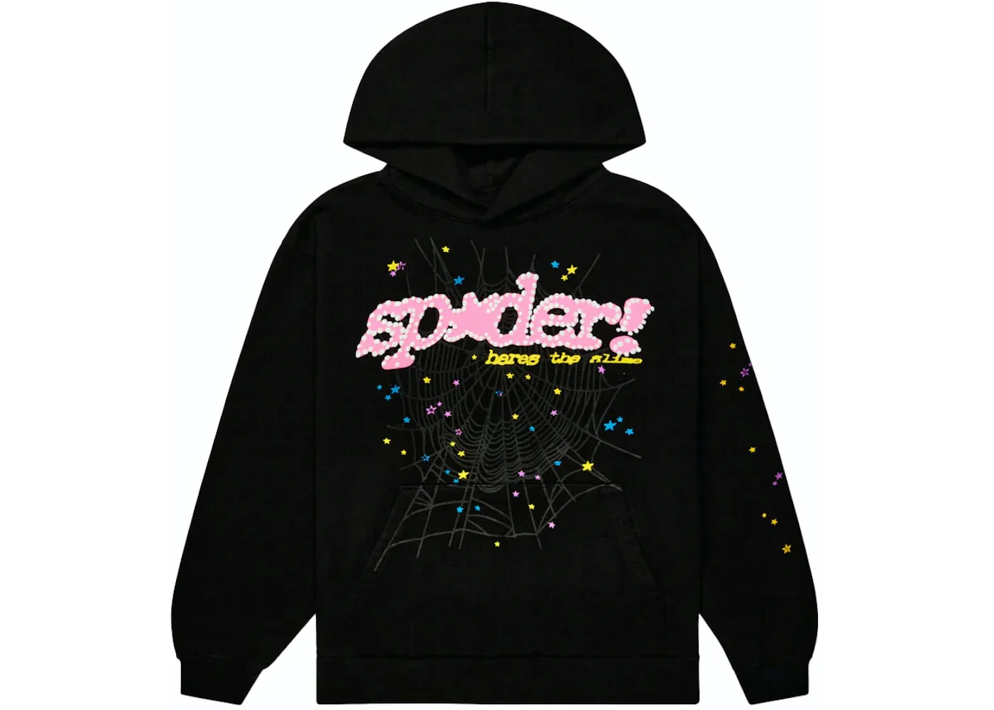 Sp5der P*NK V2 Hoodie Black - Joey Sneakers