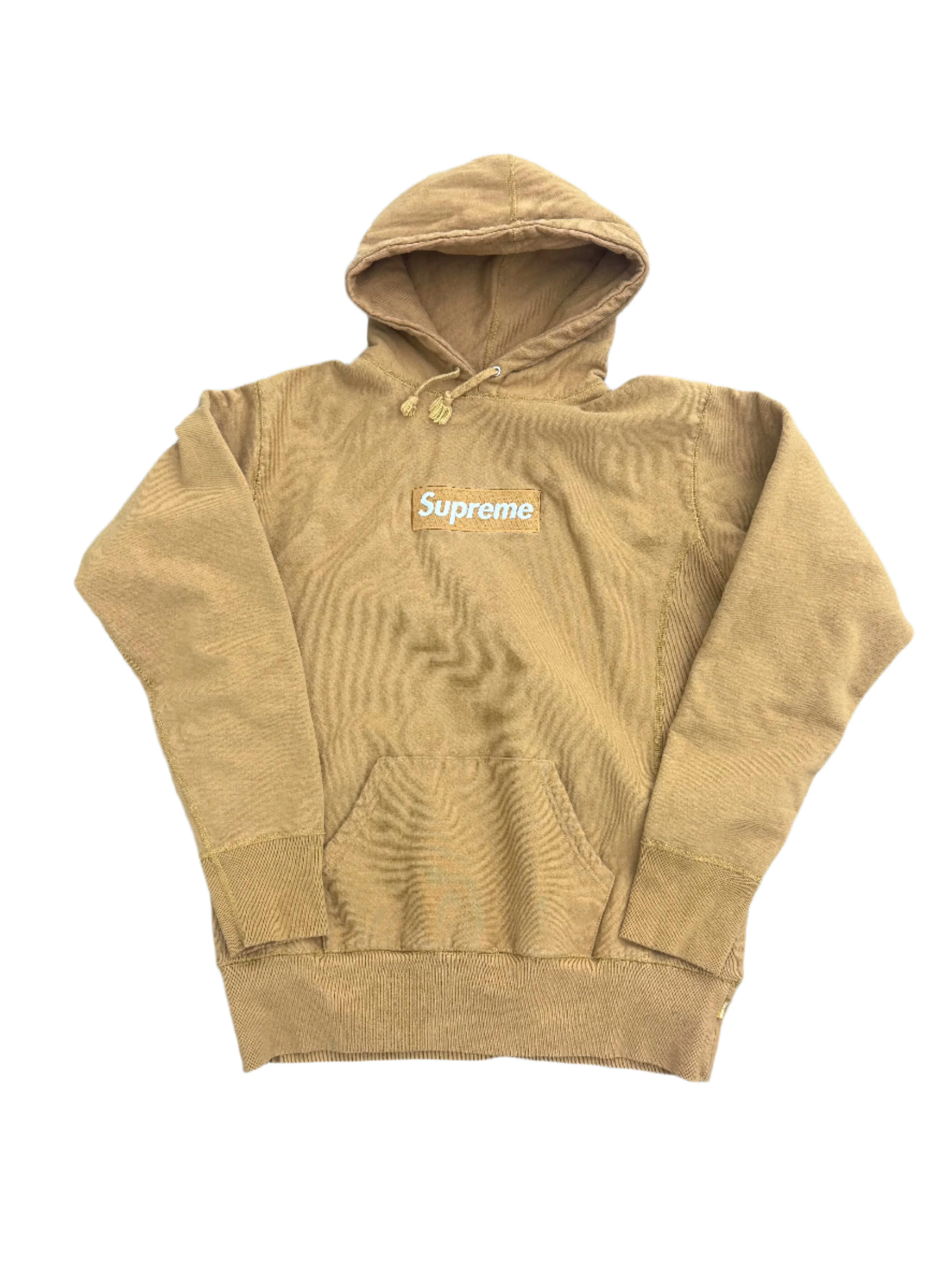 Supreme Box Logo Hooded Sweatshirt Khaki (2002) - Joey Sneakers
