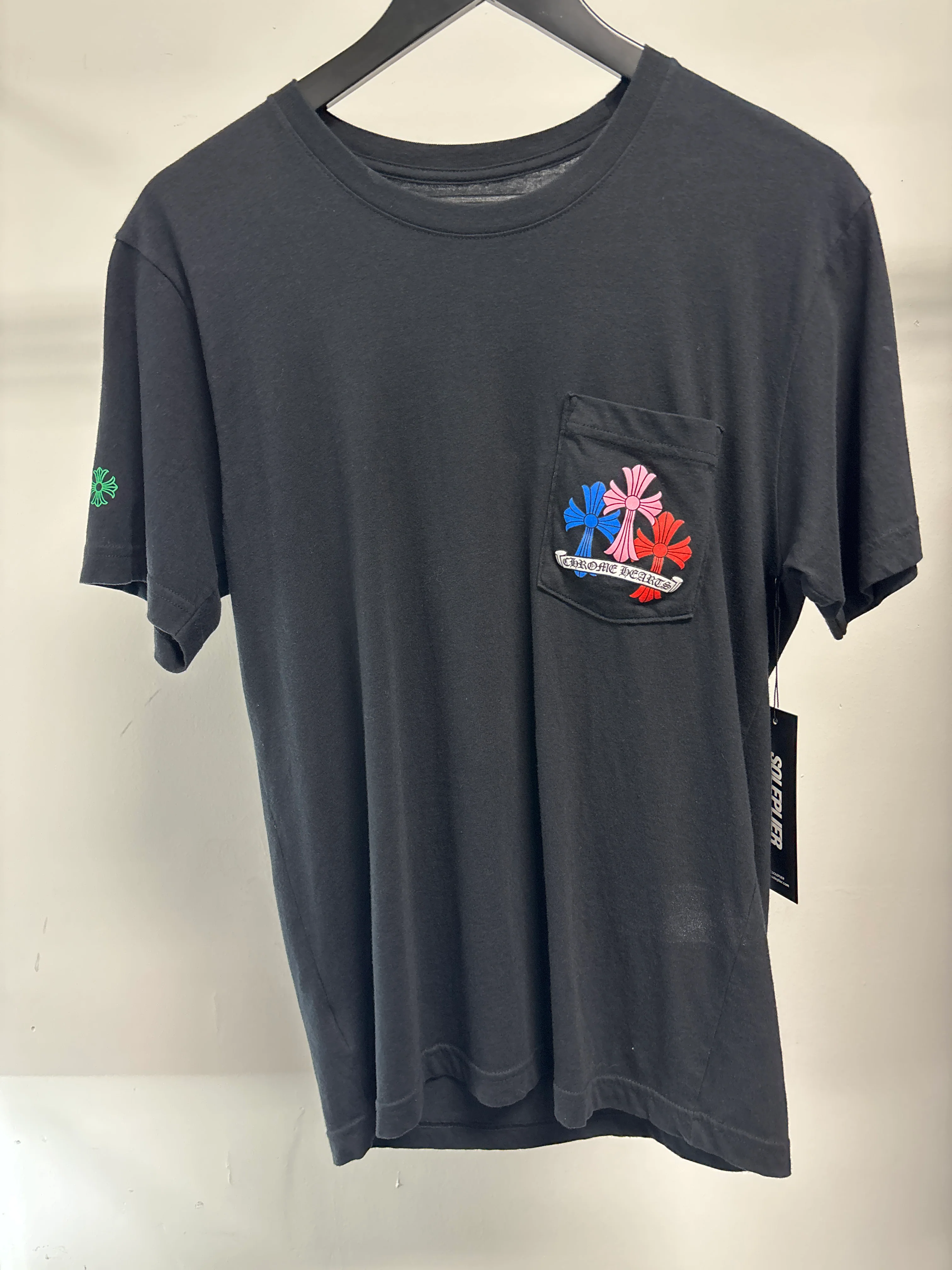 Chrome Hearts Multi Color Cross Cemetery T-shirt Black - Joey Sneakers
