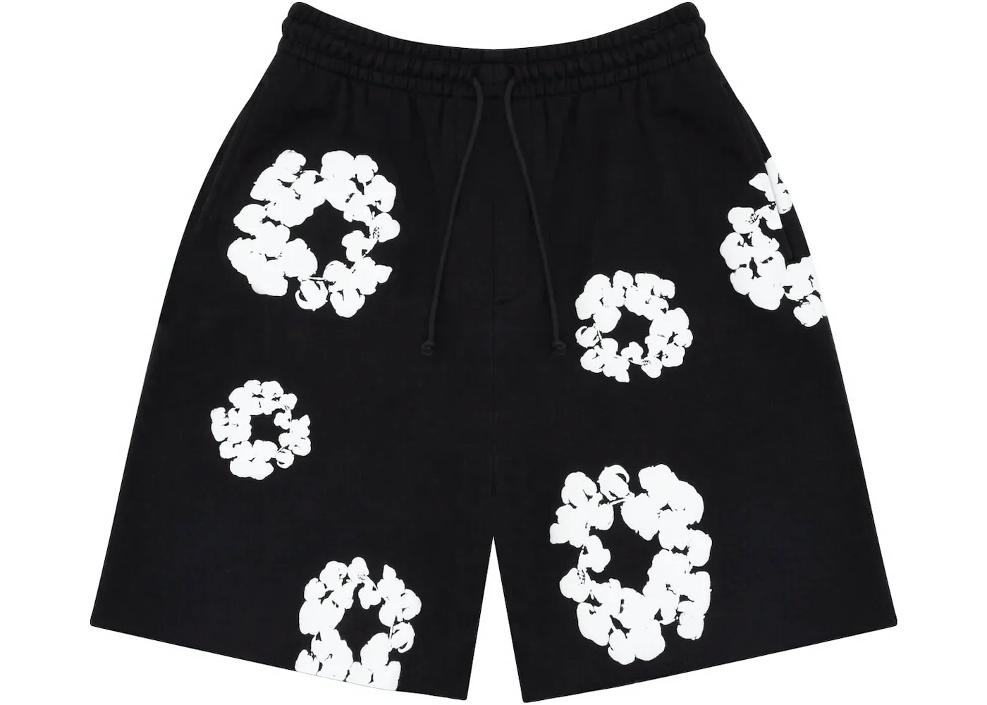 Denim Tears The Cotton Wreath Shorts Black - Joey Sneakers